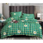 7x7 Multi-color Bedsheet And Pillowcases