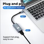 Generic Type-C to HDMI Converter Adapter Cable - 4K@60Hz Video Transmission - image 4