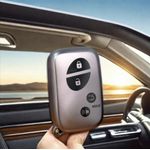 Generic Premium Plastic Key Case with Leather Strap for Lexus Es, Rx, Is, models - image 3