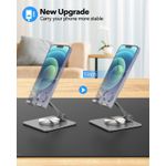 White Label  360° Rotation Adjustable Premium Phone Stand - Silver - image 3