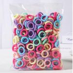 product_image_name-MAIDAOFZ-100 Pcs Colorful Baby Girls Elastic Hair Ties Hair Bands-2