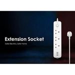 itel 3 Sockets Extension Box With 3 USB Ports Power Strip - image 2
