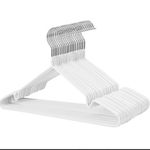 Generic Non Slip Rubber Coated Metal Hanger(10PCS) - White