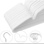 Generic Non Slip Rubber Coated Metal Hanger(10PCS) - White - image 2