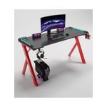 product_image_name-Generic-Modern R Shaped RGB Led Lights Gaming Table 1.2Mtr (Black/Red)-1