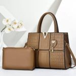 Ladies Brown Handbag Set