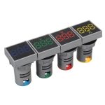 Generic 22MM AC 20-500V LED Voltmeter Voltage Meter Indicator Light Digital Blue Blue - image 4