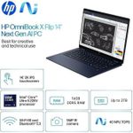 product_image_name-Hp-Omnibook X Flip 2 in 1 14’’ 2K Touchscreen Laptop, Convertible Laptop 16GB DDR5 RAM 512GB SSD, Intel Core Ultra 5 226V, Intel Arc GPU, Thunderbolt 4, Windows 11-4