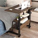 Furniture 360 Adjustable Movable Laptop Table And Bedside Table