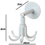 product_image_name-Generic-360° Rotating Wall Hook Hanger – Strong Adhesive Multi-Purpose Storage Rack - 2pcs-3
