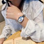 product_image_name-Fashion-Vintage Golden-Tone Women's Quartz Watch - Chic Oval Stainless Steel Bracelet with Analog Display, Perfect for Daily Wear & Spec-2