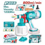TOTAL 20V Cordless Lithium-Ion Spray Gun with 1 x Battery & Charger