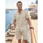 Fashion Men Cotton Shirt and Short - image 4