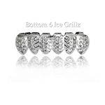 Hip Hop Ice Teeth Grillz(Silver)