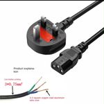 Generic C13 Adapter Power Cable – Reliable Power Cable for Printers, Monitors, TVs & More - image 2