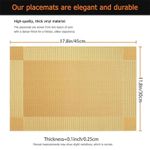 product_image_name-Generic-6 PACK  Golden Table Mat PVC Western Kitchen Dining Room Table Mat-4