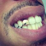 Fashion GOLD TEETH GRILLZ UNISEX REMOVABLE PLAIN TEETH