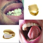 Fashion GOLD TEETH GRILLZ UNISEX REMOVABLE PLAIN TEETH - image 2