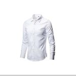 product_image_name-Fashion-5 IN 1 Classy Men's Long-Sleeve Plain shirt for office - Pink, White and Sky Blue-3
