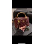 Fashion Design Mini wine colour chain hand bag 