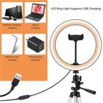 product_image_name-Generic-26cm LED Ring Light Tripod For Photography, Video, And Makeup-5