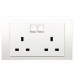 product_image_name-Generic-Schneider Electric Vivace 13A 250V Twin Gang Switched Socket-2