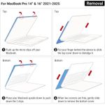 product_image_name-Generic-IBENZER Compatible with 2025 2024 MacBook Pro 16 Inch Case M4 M3 M2 M1 A3403 A3186 A2991 A2780 A2485 Pro Max, Hardshell Case with KeyboardCover for Mac Pro 16(2025-2021), Black, T16X-BK+1-5