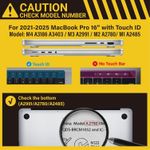 product_image_name-Generic-IBENZER Compatible with 2025 2024 MacBook Pro 16 Inch Case M4 M3 M2 M1 A3403 A3186 A2991 A2780 A2485 Pro Max, Hardshell Case with KeyboardCover for Mac Pro 16(2025-2021), Black, T16X-BK+1-6