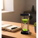 Elegant Modern Hourglass Timer with Purple Sand - Decorative & Functional Timepiece