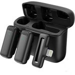 product_image_name-Generic-J13 Wireless Microphone, Noise Reduction Collar Mic with Charging Case, Wireless Mic for Video Recording, YouTube, Facebook, Live Stream for Type C Android & iPhone (Dual Reciver Universal-2