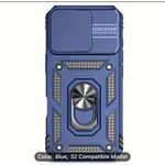 Amor IPhone 16 plus , Rugged Protective Case With Slide Camera Cover & Ring Holder Stand