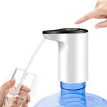 Fashion Automatic Electric Water Pump USB Rechargeable Dispenser-White