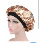 product_image_name-Fashion-12Ladies Plain&Flowering Satin Bonnet Sleep Cap-Bathing Wrap-3