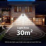Generic Solar Motion Sensor Light, IP65 Waterproof Solar Security Lamp, 3 Modes Outdoor Wall Light For Garden Yard Fence - image 5