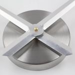 product_image_name-Generic-3D DIY Wall Clock Decoration Home for Living Room Bedroom-40cm-Silver-3