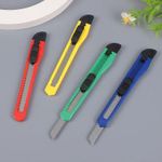 Generic 4 Pack Utility Cutter Knife, Office Stationery Paper Cutter Knife - image 2