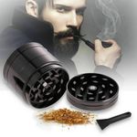 Generic Magnetic Metal Herb Weed Grinder +Smoking Pipe