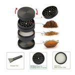 Generic Magnetic Metal Herb Weed Grinder +Smoking Pipe - image 3