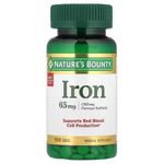 Nature'S Bounty Iron, 65 mg, 100 Tablets