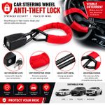 Generic     Universal Vehicle Steering Wheel Security Lock with 2 Keys