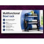 Generic Multifunctional Over-Sink Dish Rack – 3 Tier Kitchen Draining Rack with Utensil Holder