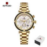 REWARD  Super Premium & Quality Sophisticated Gold Chronograph Designer Wristwatch For Men