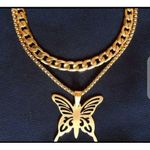 Cuban Llink Chain With Butterfly
