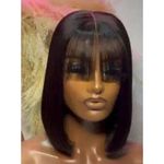 Its A Wig Luxury Straight Fringe Bob Wig With Closure