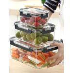 Airtight Food Storage Containers Set – Leakproof Plastic Kitchen Containers with Locking Lids