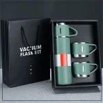Generic Vacuum Flask Set With 3 Cups - 500ml