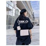 product_image_name-Fashion-2 IN 1 Women Wallet Purse Card Phone Holder - PINK, Small Crossbody Bag for Women Trendy Design Genuine Leather Shoulder Handbags with Adjustable Strap-1