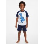 product_image_name-Fashion-Roaring Blue Dino Tee & Shorts Set-1