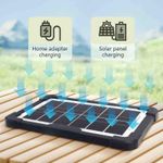 Generic 3 in 1 Rechargeable Table Fan+Solar Panel+LED Bulbs - image 2