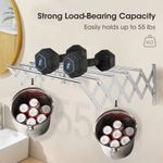 Generic 70cm Extendable Drying Rack, Wall Mounted Clothes Dryer - image 3